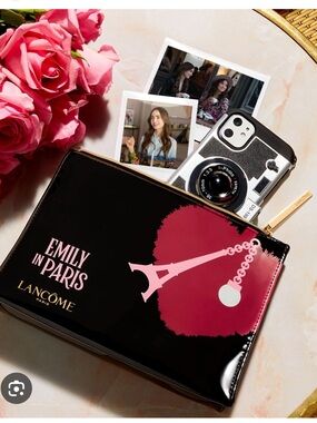 Lancôme x Emily in Paris Cosmetic Pouch, NWT